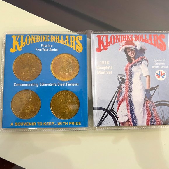 1978 Klondike Days Edmonton, Alberta, Canada Set Of 4 Coins! - Picture 12 of 12